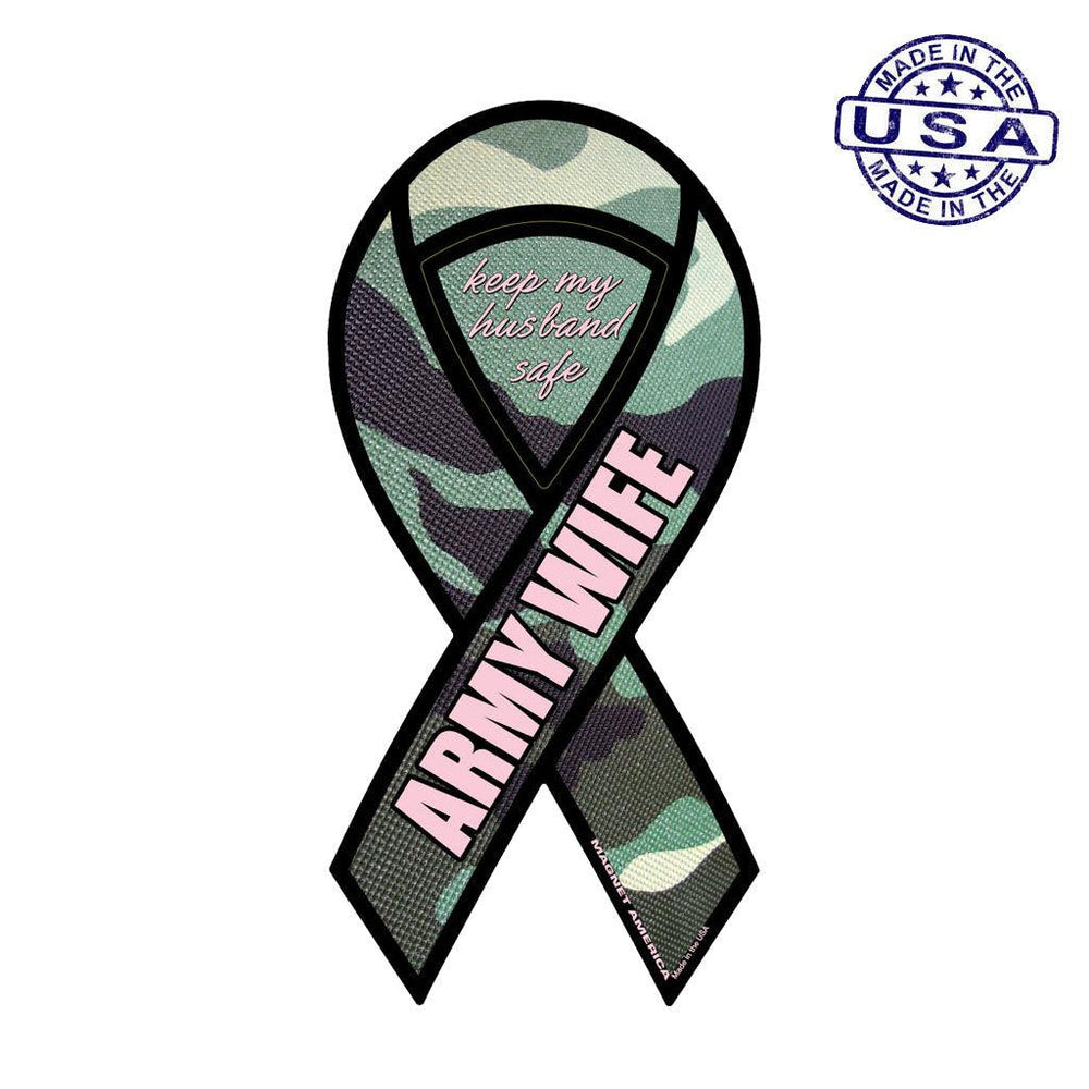 United States Army Keep my Husband Safe Ribbon Magnet (3.88