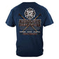 United States Absolute Firefighter Blue Print Premium Long Sleeve - Military Republic