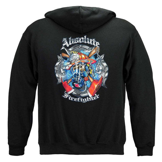 United States Absolute Firefighter Gas Mask Premium Hoodie - Military Republic