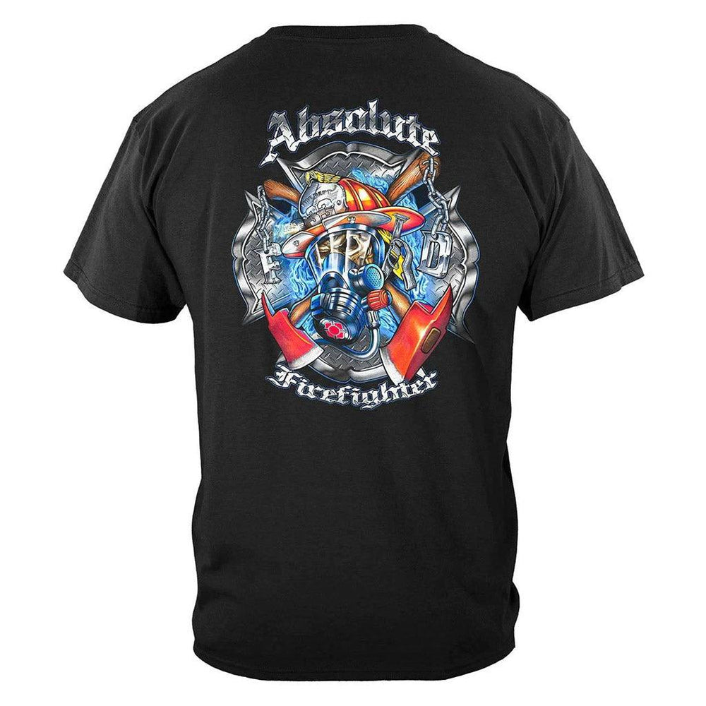 United States Absolute Firefighter Gas Mask Premium T-Shirt - Military Republic