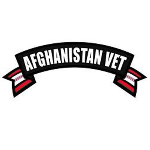 Afghanistan Veteran Rocker Back Patch - Military Republic
