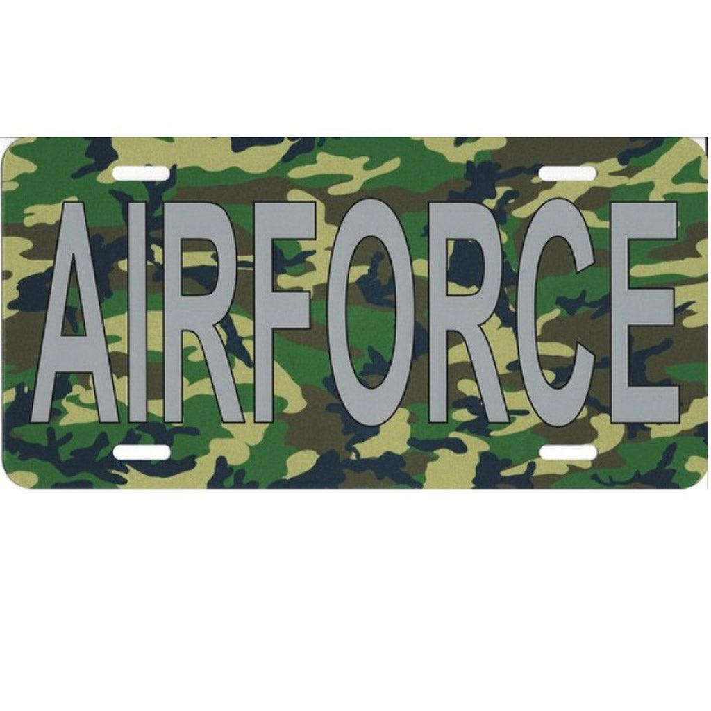 Air Force Camouflage Photo License Plate - Military Republic