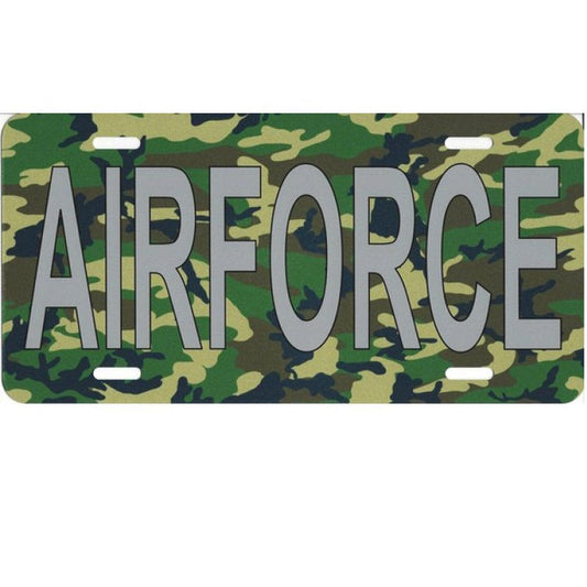 Air Force Camouflage Photo License Plate - Military Republic