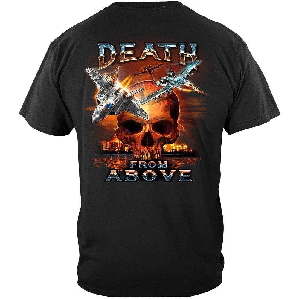 : Retro F-16 Air Force Death From Above Fighter Pilot T-Shirt :  Clothing, Shoes & Jewelry