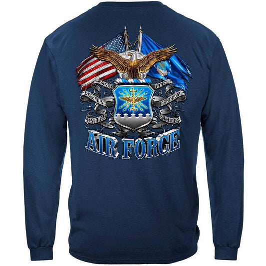 U.S. Air Force Double Flag Long Sleeve - Military Republic