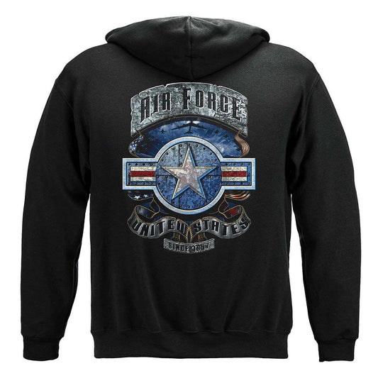 United States Air Force In Stone One Star Premium Hoodie - Military Republic