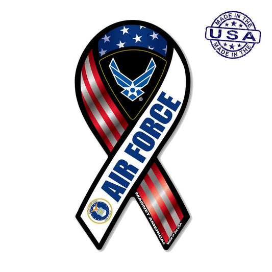 United States Air Force Mini Ribbon Magnet (2" x 4") - Military Republic