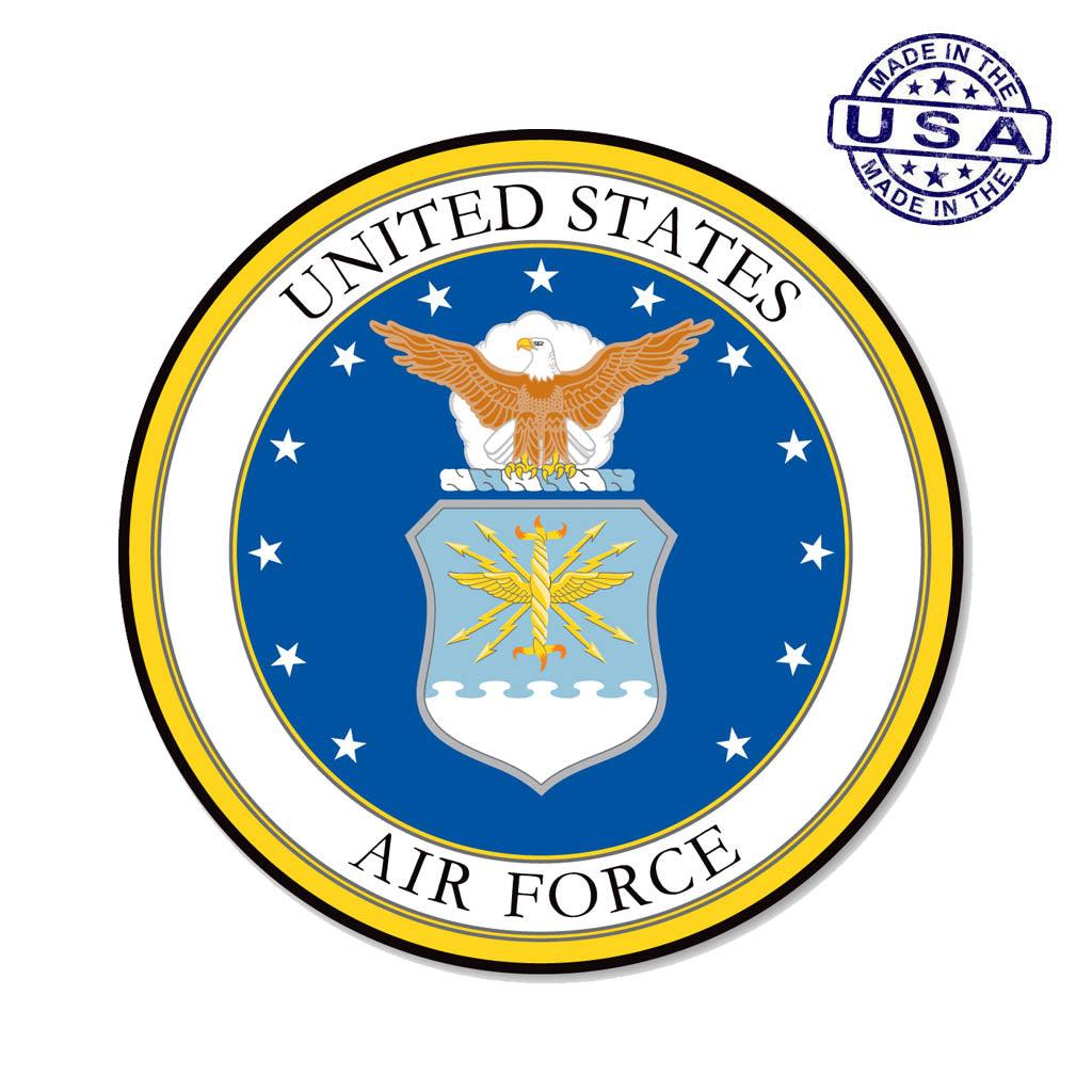 United States Air Force Seal Car Door Round Sign Magnet (11.5") - Military Republic