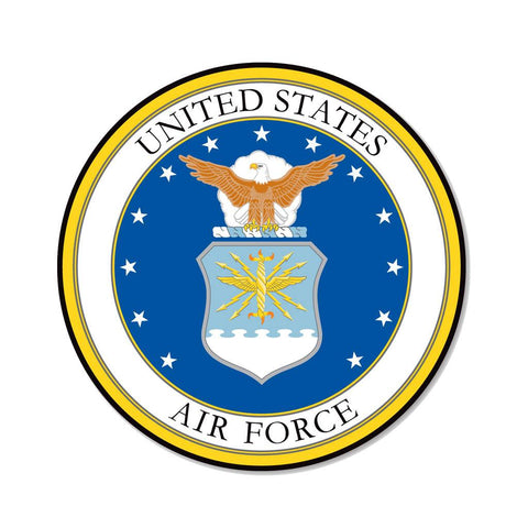 United States Air Force Seal Car Door Round Sign Magnet (11.5") - Military Republic