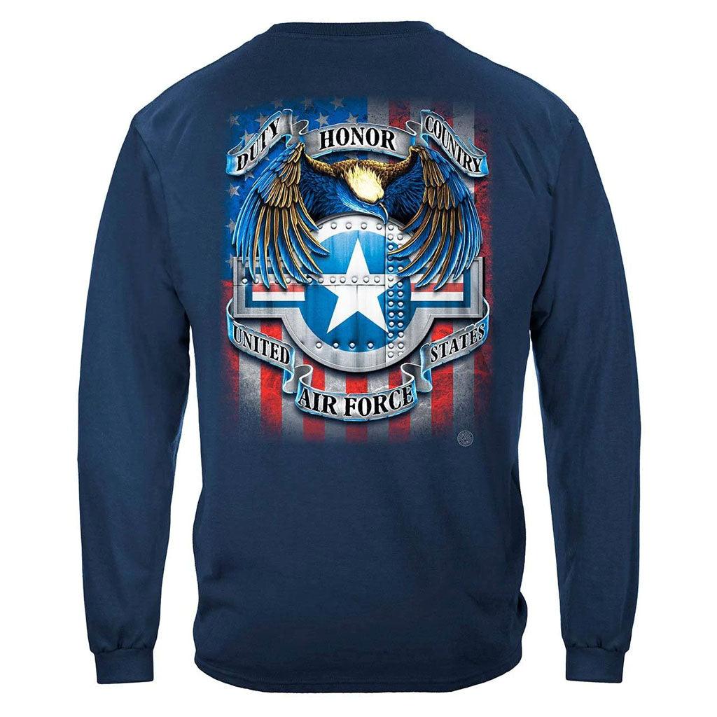 United States Air Force Star Shield Premium Long Sleeve - Military Republic