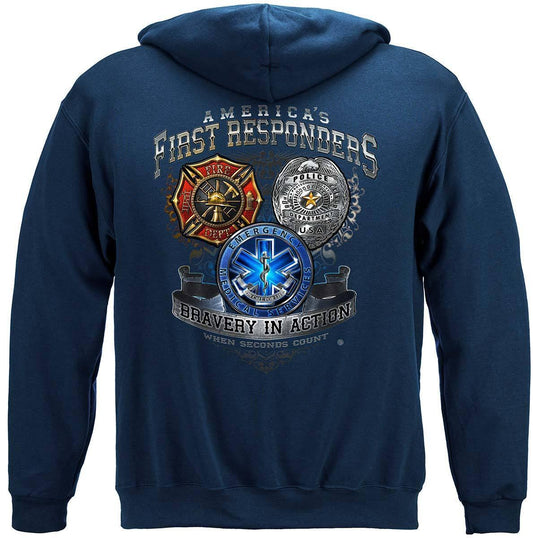 America's First Responders Premium Hoodie - Military Republic