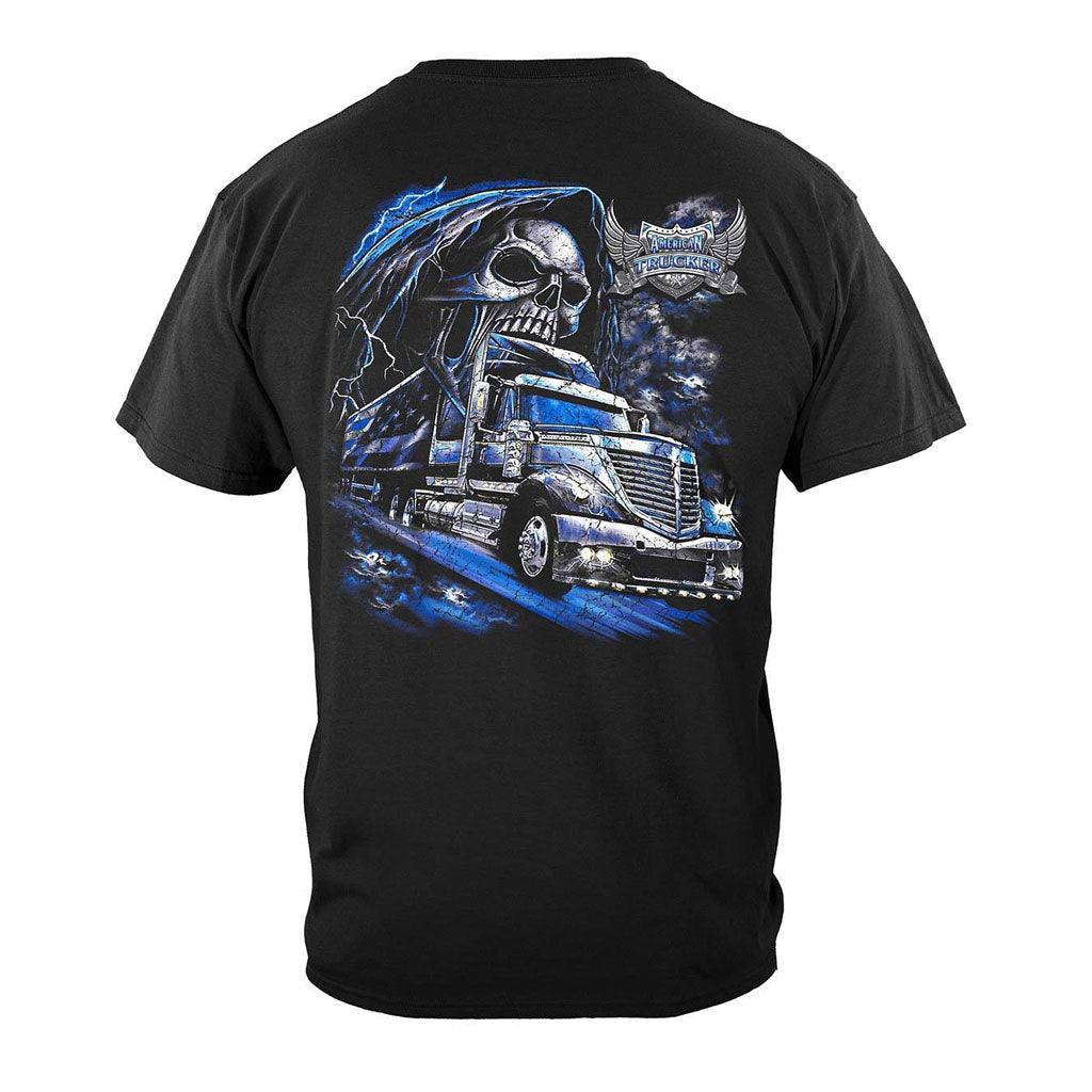 American Trucker Skull T-shirt - Military Republic