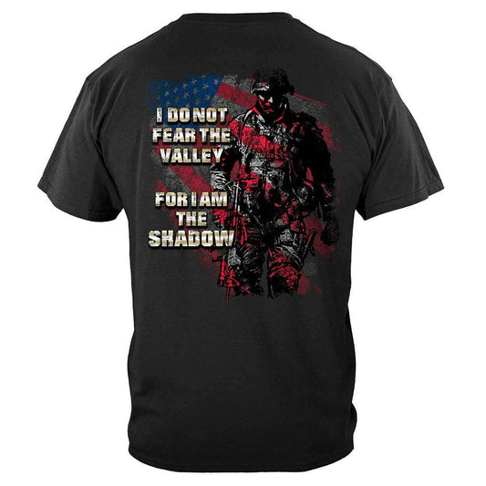 United States American Flag Soldier I Am The Shadow Premium T-Shirt - Military Republic