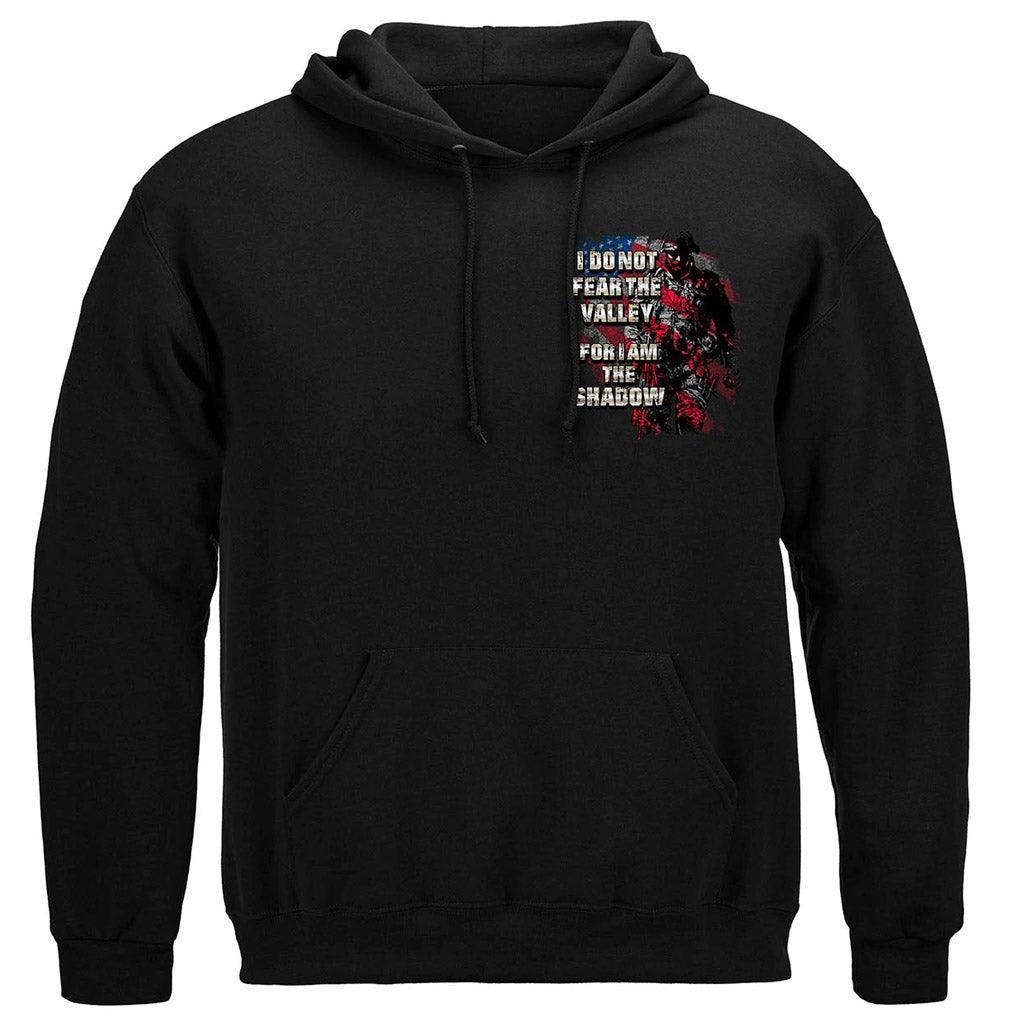 United States American Flag Soldier I Am The Shadow Premium Hoodie - Military Republic
