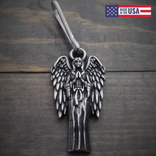 Angel Motorcycle Guardian Zipper Pull - Military Republic