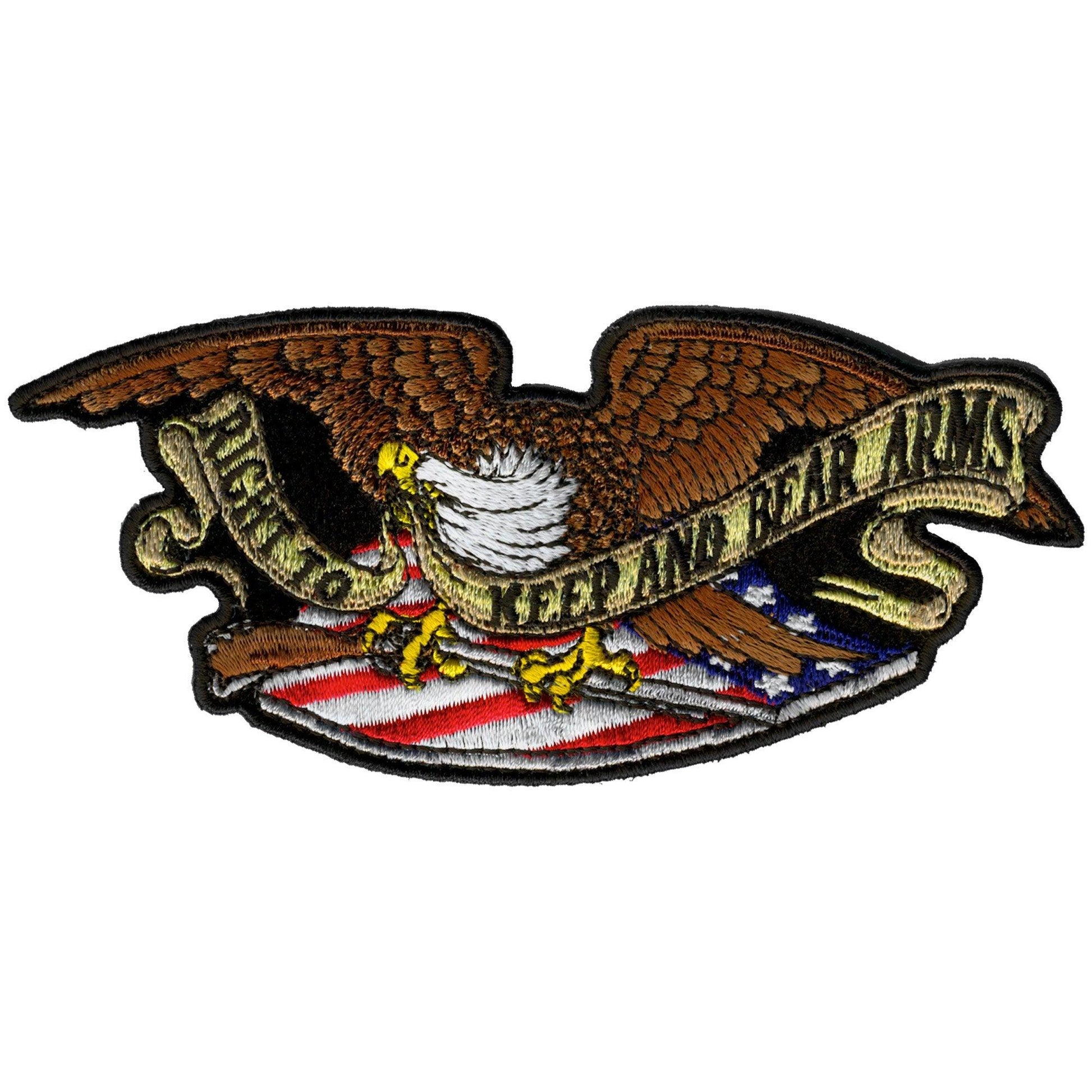 Armed Eagle 5" x 2" Patch - Military Republic
