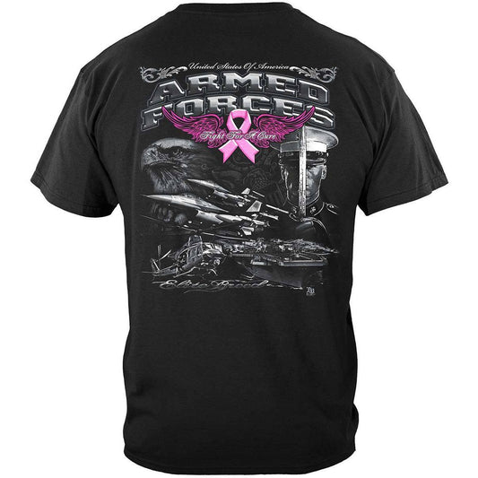 Armed Forces Elite Breed Breast Cancer Awareness T-Shirt - Military Republic