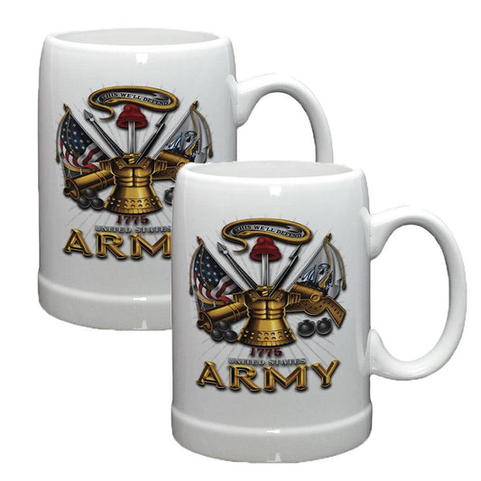 Army Antique Armor Stoneware Mug Set - Military Republic
