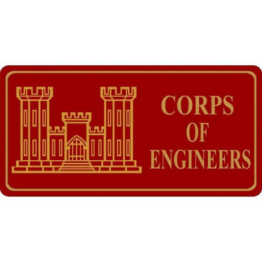 Army Corp. Of Engineers Photo License Plate - Military Republic