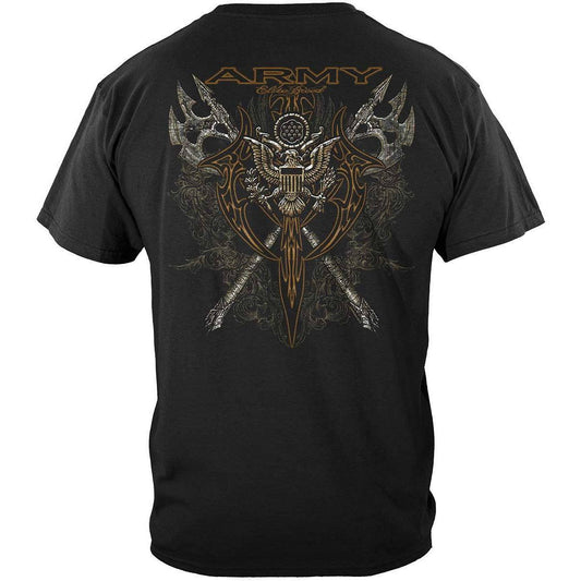 Army Axes Gold Tribal Premium T-Shirt - Military Republic