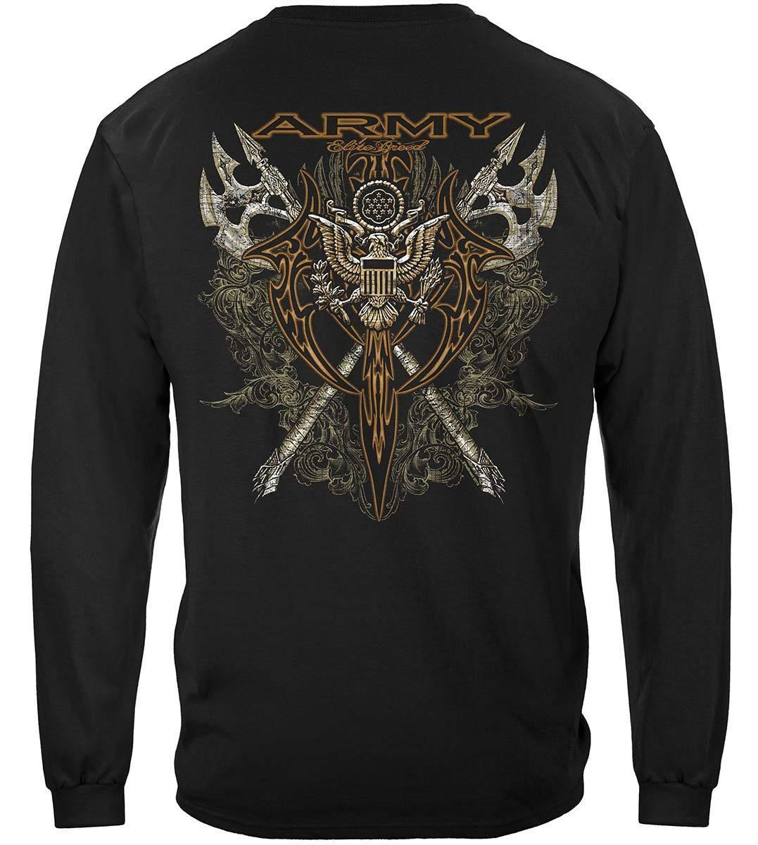 Army Axes Gold Tribal Premium Hoodie - Military Republic