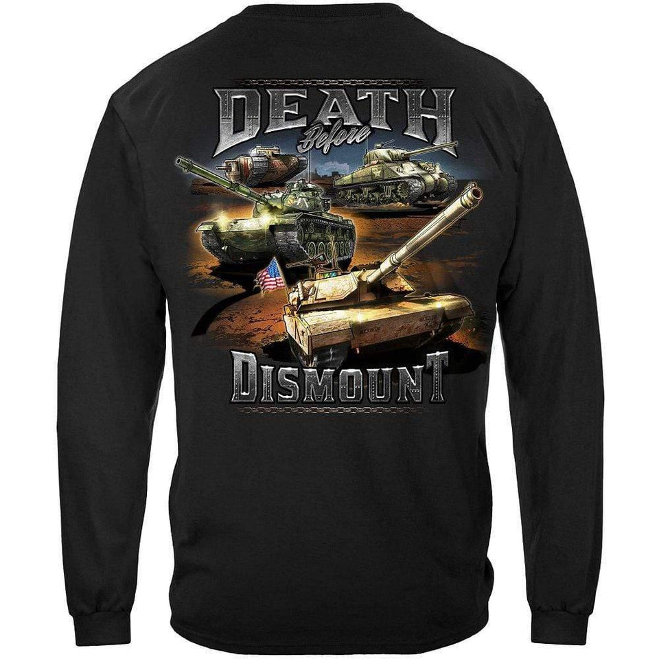 Army Death Before Dismount T-Shirt - Military Republic