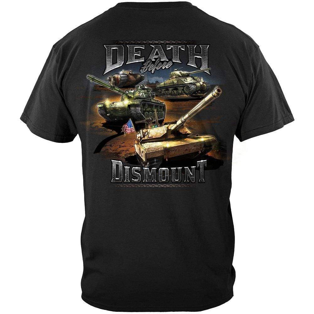 Army Death Before Dismount T-Shirt - Military Republic