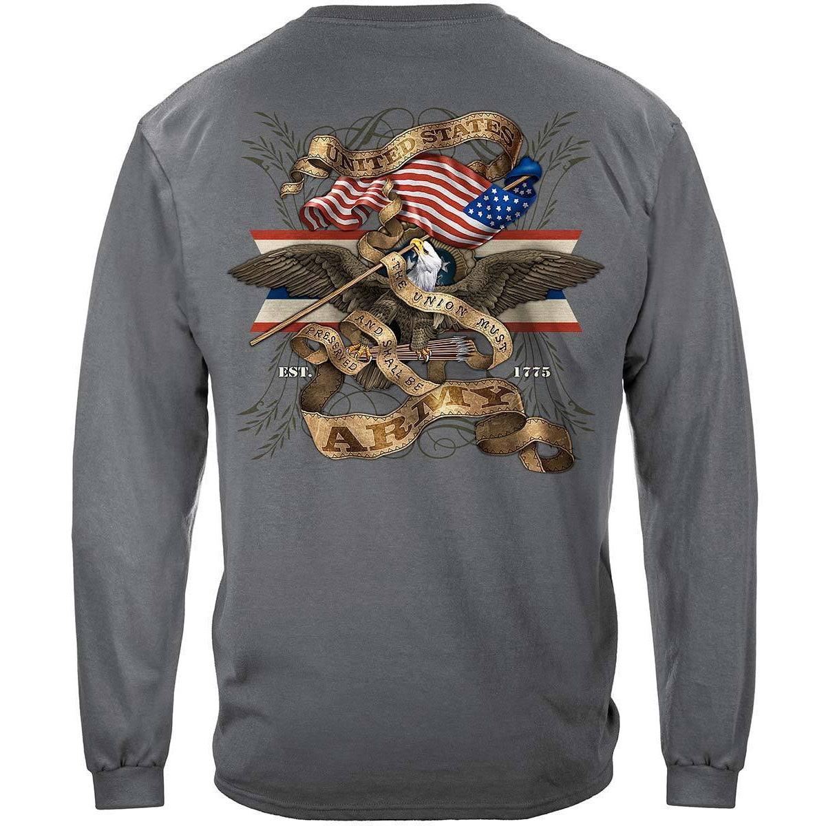 Army Eagle Antique This We'll Defend Premium T-Shirt - Military Republic
