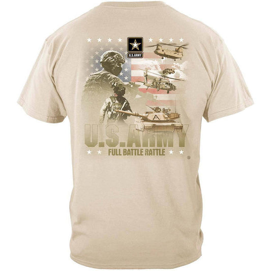 Army Full Battle Rattle T-Shirt - Military Republic