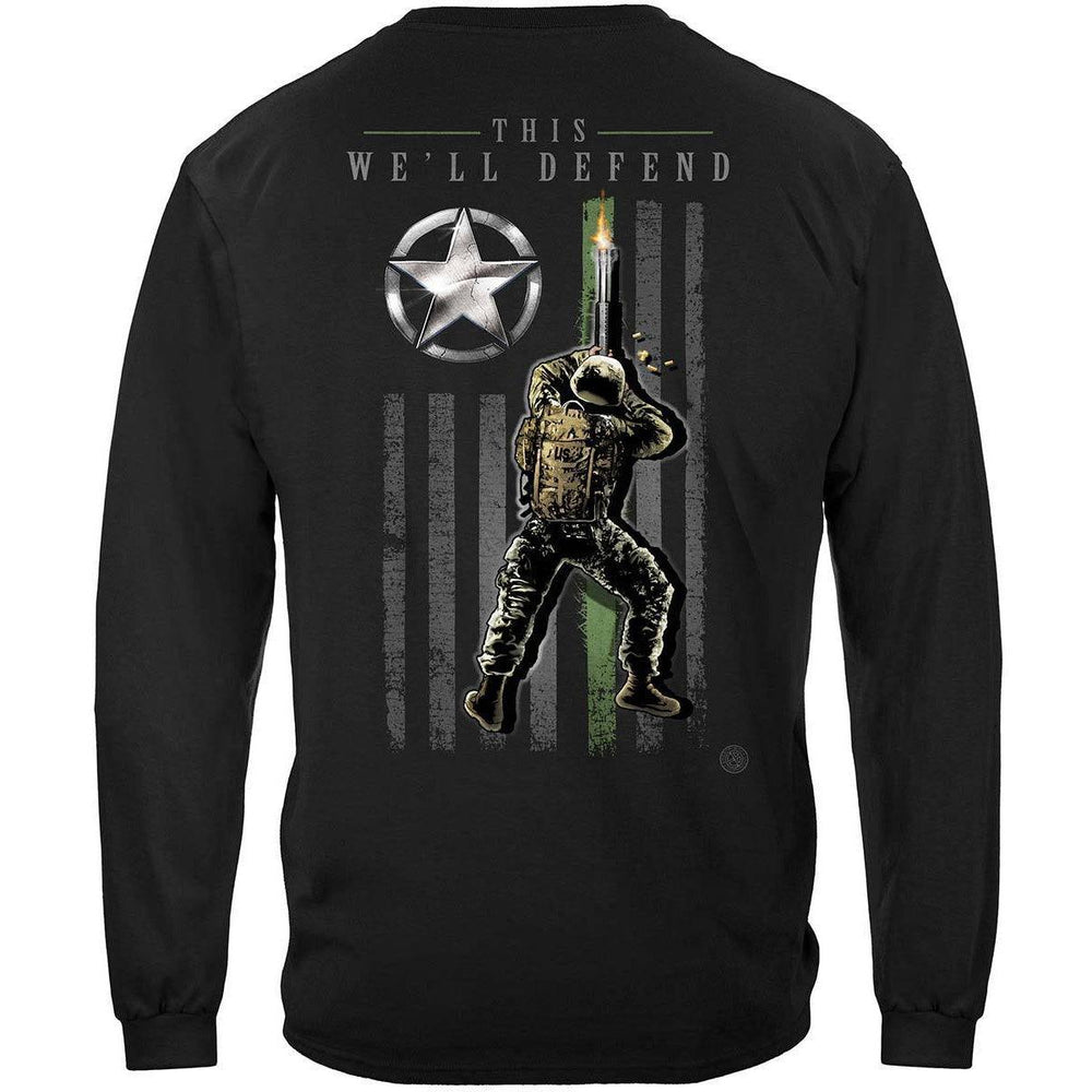 Army Patriotic Flag Premium Long Sleeve - Military Republic