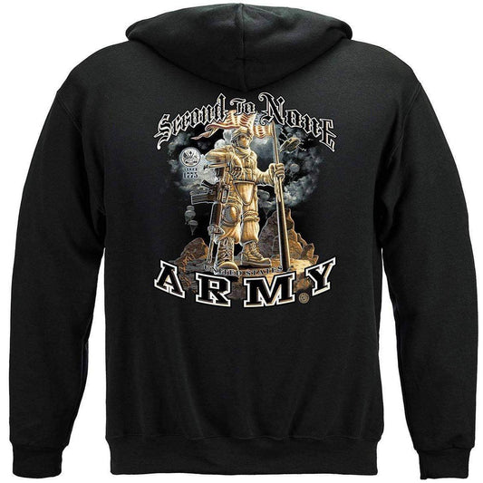 Army Second To None Premium Hoodie - Military Republic