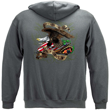 Army Shield And Eagle Hoodie - Military Republic