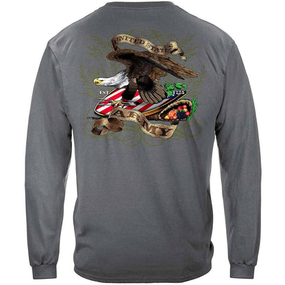 Army Shield And Eagle Long Sleeve - Military Republic