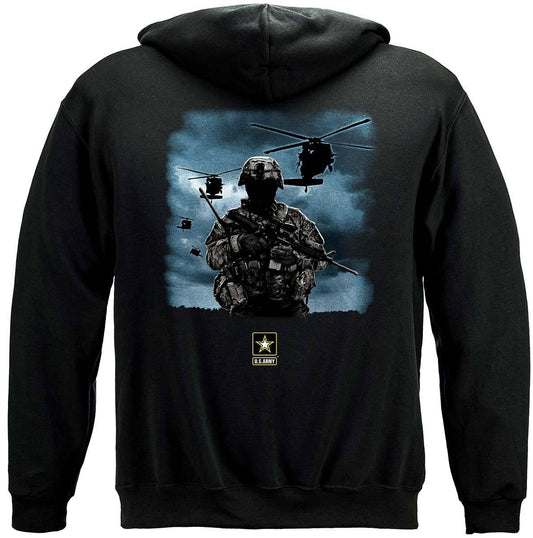 Army Strong Helicopter Soldier Hoodie - Military Republic