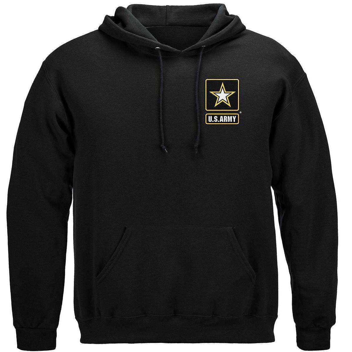 Army Strong Helicopter Soldier Black Long Sleeve - Military Republic