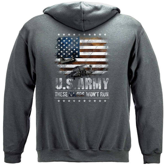 Army These Colors Won't Run Hoodie - Military Republic