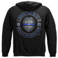 United States Back the Blue Law enforcement Blue lives Mater Serve and Protect Premium Long Sleeve - Military Republic
