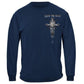 United States Back the Blue Matthew 5:9 Christian Shirt Premium Hoodie - Military Republic