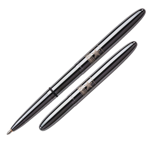 Black Titanium Space Pen With Laser Engraved U.S. Army Star Insignia