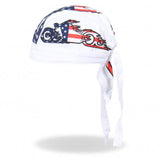 Blazing American Bike Head Wrap - White - Military Republic