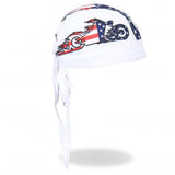 Blazing American Bike Head Wrap - White - Military Republic