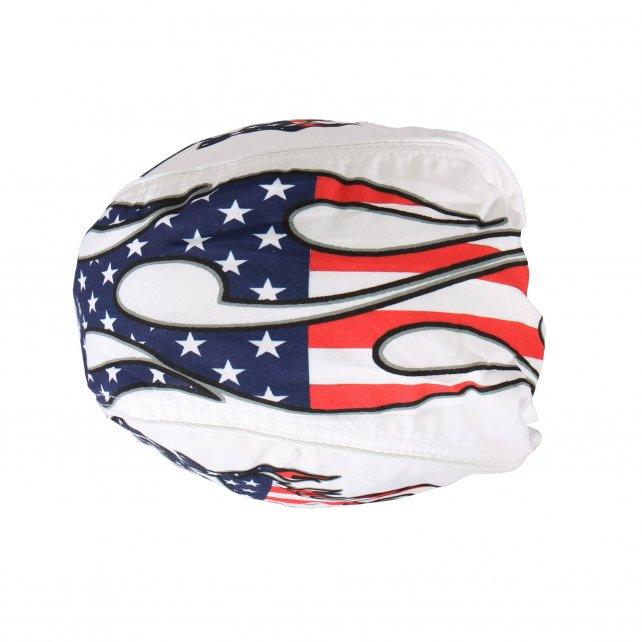 Blazing American Bike Head Wrap - White - Military Republic