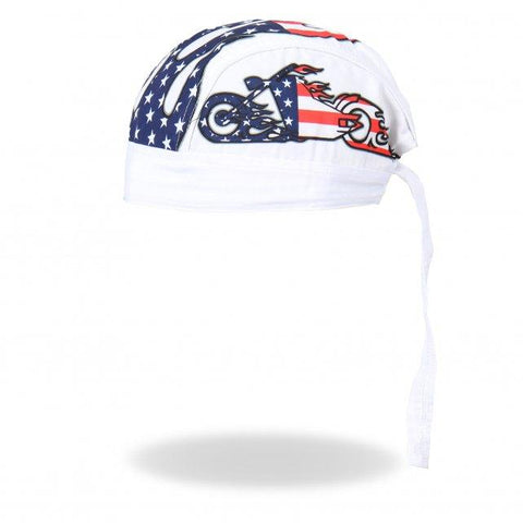 Blazing American Bike Head Wrap - White - Military Republic