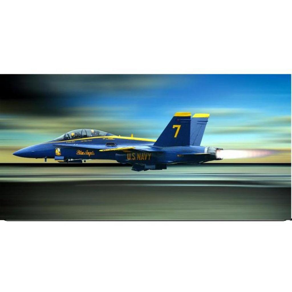 Blue Angels Jet In Flight Navy Photo License Plate - Military Republic