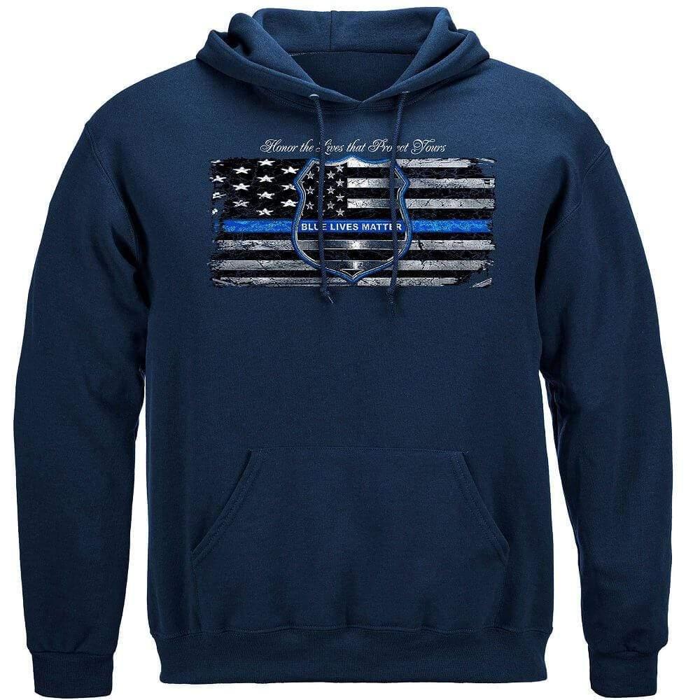 Blue Lives Matter Hoodie - Military Republic