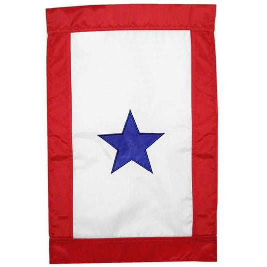 Blue Star (Single) Flag Service Garden Banner - Military Republic