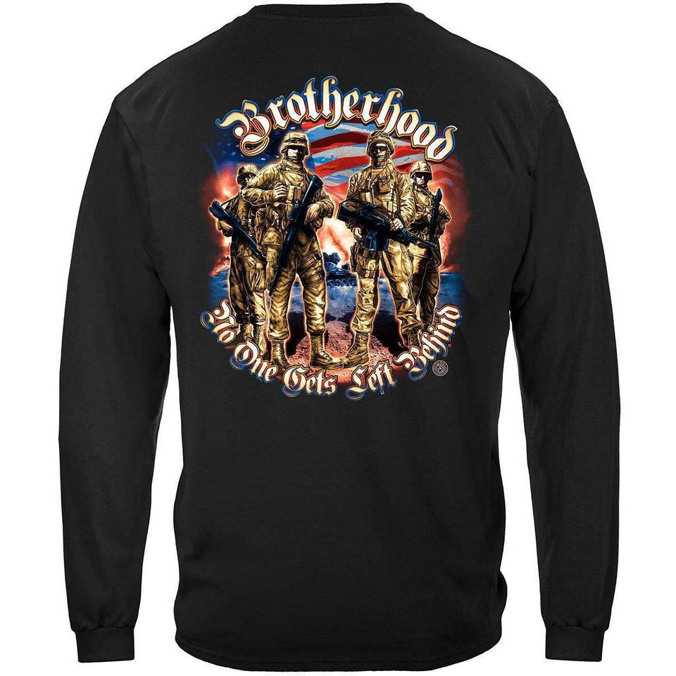 Brotherhood No One Gets Left Behind T-Shirt - Military Republic