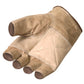 Leather Fingerless Padded Palm Motorcycle Gloves - Military Republic