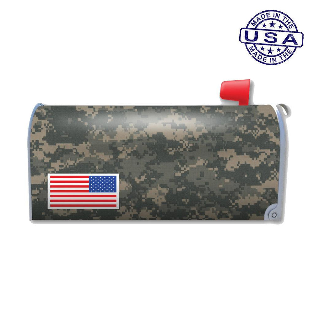 United States Patriotic Camouflage American Flag Mailbox Cover Magnet (20.5