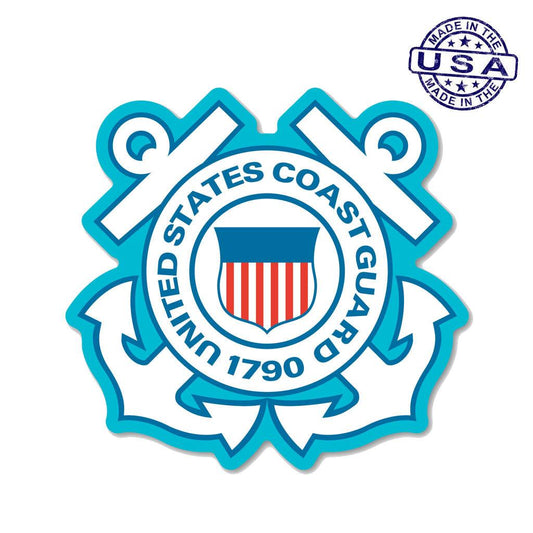 United States Coast Guard 1790 Anchors Sticker (4.88" x 4.30) - Military Republic